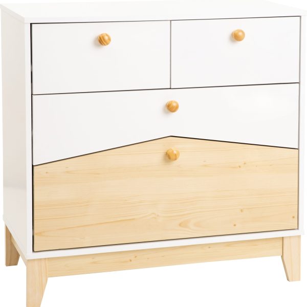 Cody 2+2 Drawer Chest White Pine Effect