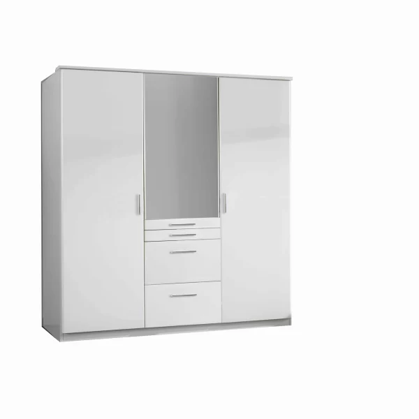 Aachen - White T12618 3 Door Wardrobe