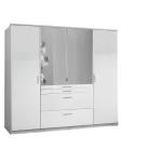 Aachen - White T12619 4 Door Wardrobe - Image 4