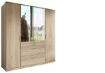 Aachen - Sam Remo Oak T13619 4 Door wardrobe