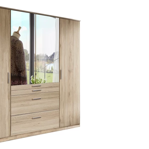 Aachen - Sam Remo Oak T13619 4 Door wardrobe
