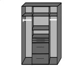 Aachen - Sam Remo Oak T13619 4 Door wardrobe - Image 3