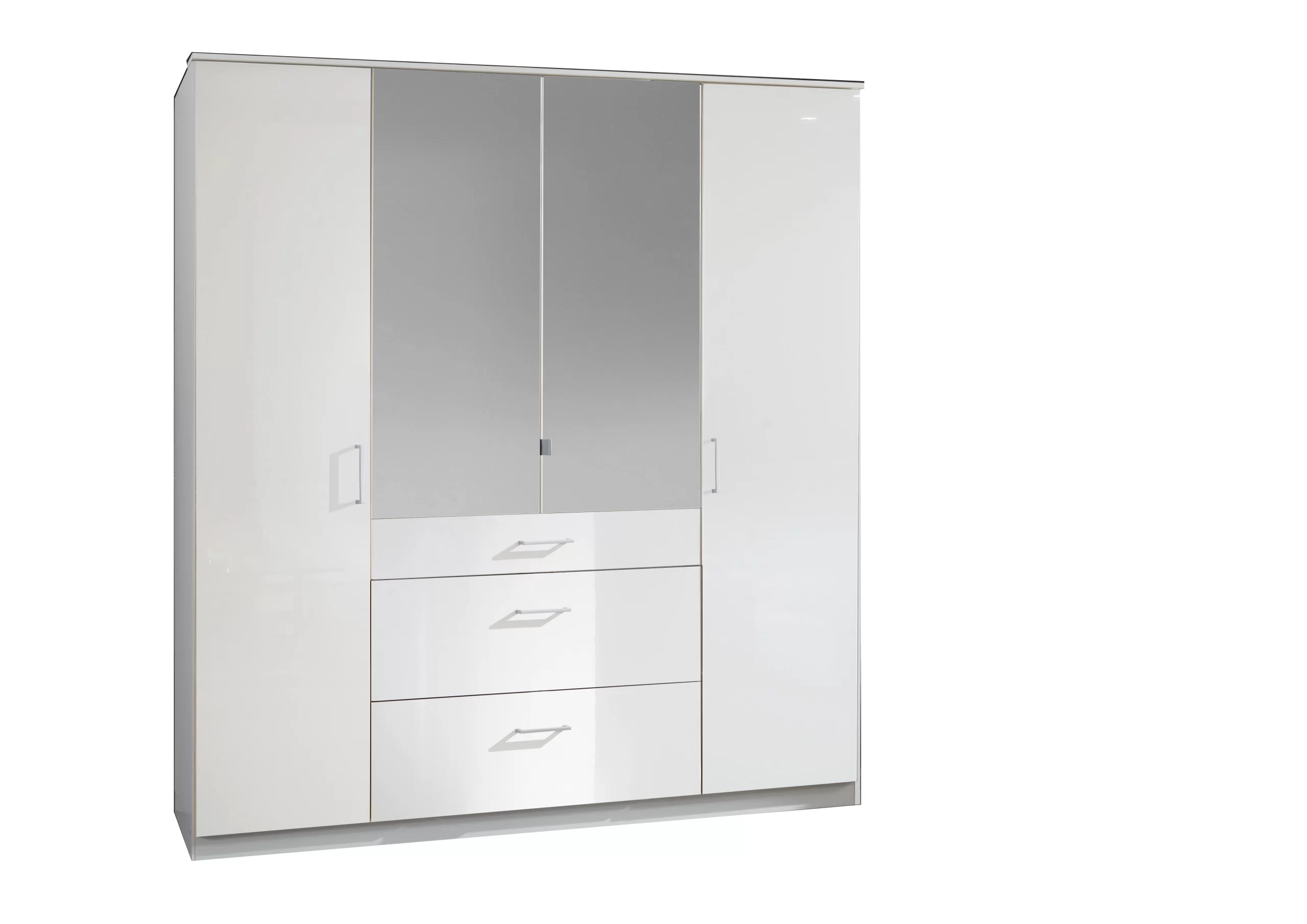 114-1752960866-687c0f626cf60-w-main.webp Clack - White And white Gloss 4 Door Wardrobe - Image 1