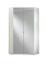 Clack - 243543 White And white Gloss Corner Wardrobe