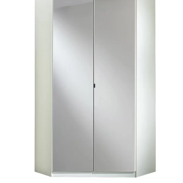 Clack - 243543 White And white Gloss Corner Wardrobe