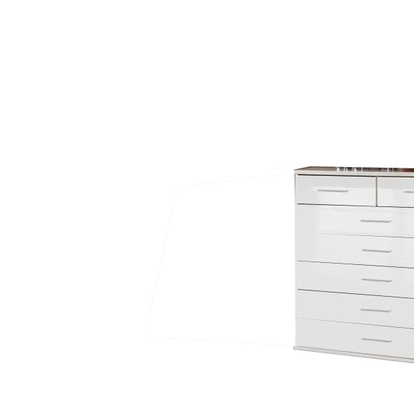 Clack -243319 White And white Gloss 5+2 CHEST