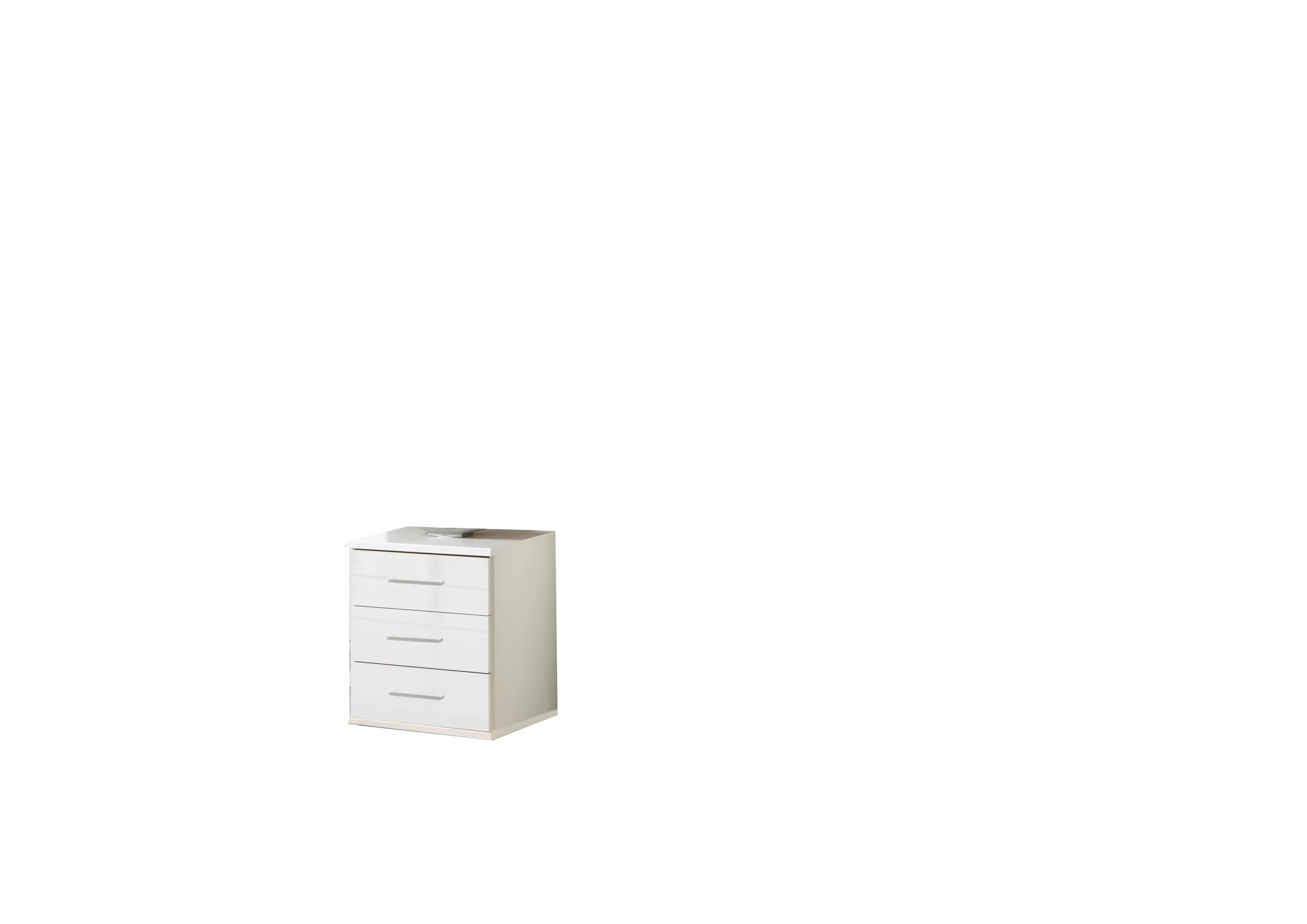 118-1751283966-686278fe4e341-w-main.webp Clack -243317 White And white Gloss 3 Drawer bedside - Image 1
