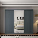 Berlin 3 Door Dark Grey sliding wardrobe - Image 11