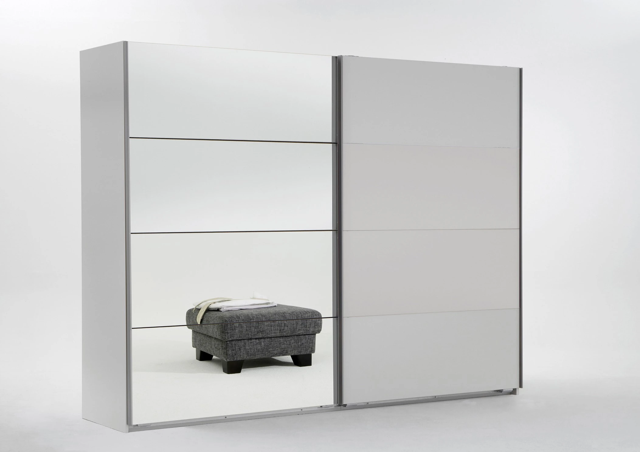 125-1752958605-687c068d225a0-w-main.webp Ernie 225cm wide 2 Door sliding wardrobe White finish - Image 1