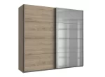Ernie - hickory oak 225cm sliding wardrobe - Image 2