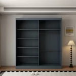 Berlin 2 Door Dark Grey 200CM sliding wardrobe - Image 6