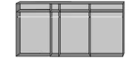 Escape 350 - WHITE 4 door sliding wardrobe - Image 2