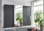 Saigon - Graphite 3 door 1 Mirror wardrobe
