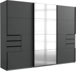 Saigon - Graphite 3 door 1 Mirror wardrobe - Image 2