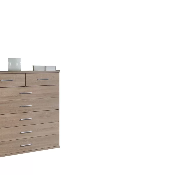 Osaka 112319 5+2 Chest of Drawer oak