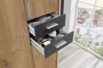 Vegas - Graphite 5 Door Wardrobe - Image 2
