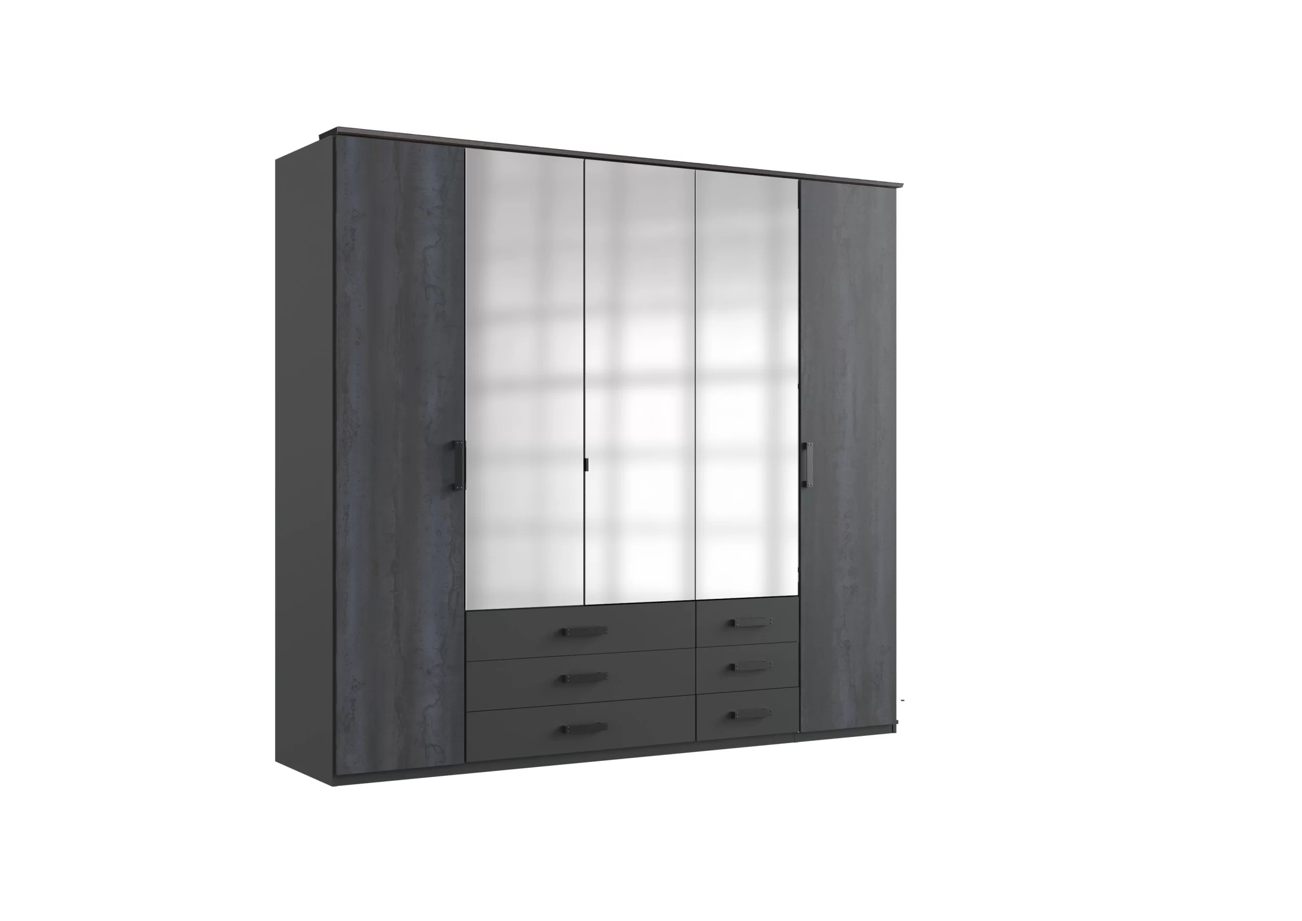 155-1752874505-687abe09ede5d-w-main.webp Goeteborg - Graphite 5 Door Wardrobe - Image 1