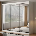 Oracle 3 Door Full Mirror 250CM  sliding wardrobe - Image 2