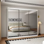Oracle 3 Door Full Mirror 250CM  sliding wardrobe - Image 5