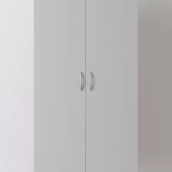 venice - grey 2 door wardrobe