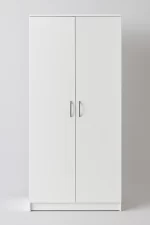 venice - white 2 door wardrobe