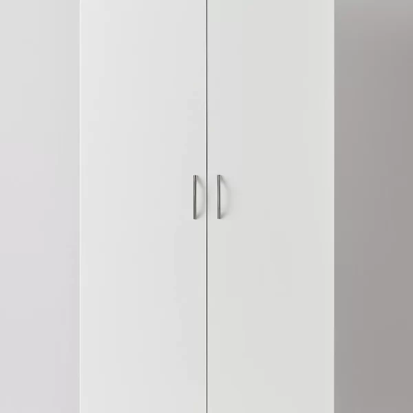 venice - white 2 door wardrobe
