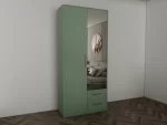 Swindon Green 2 Door Wardrobe