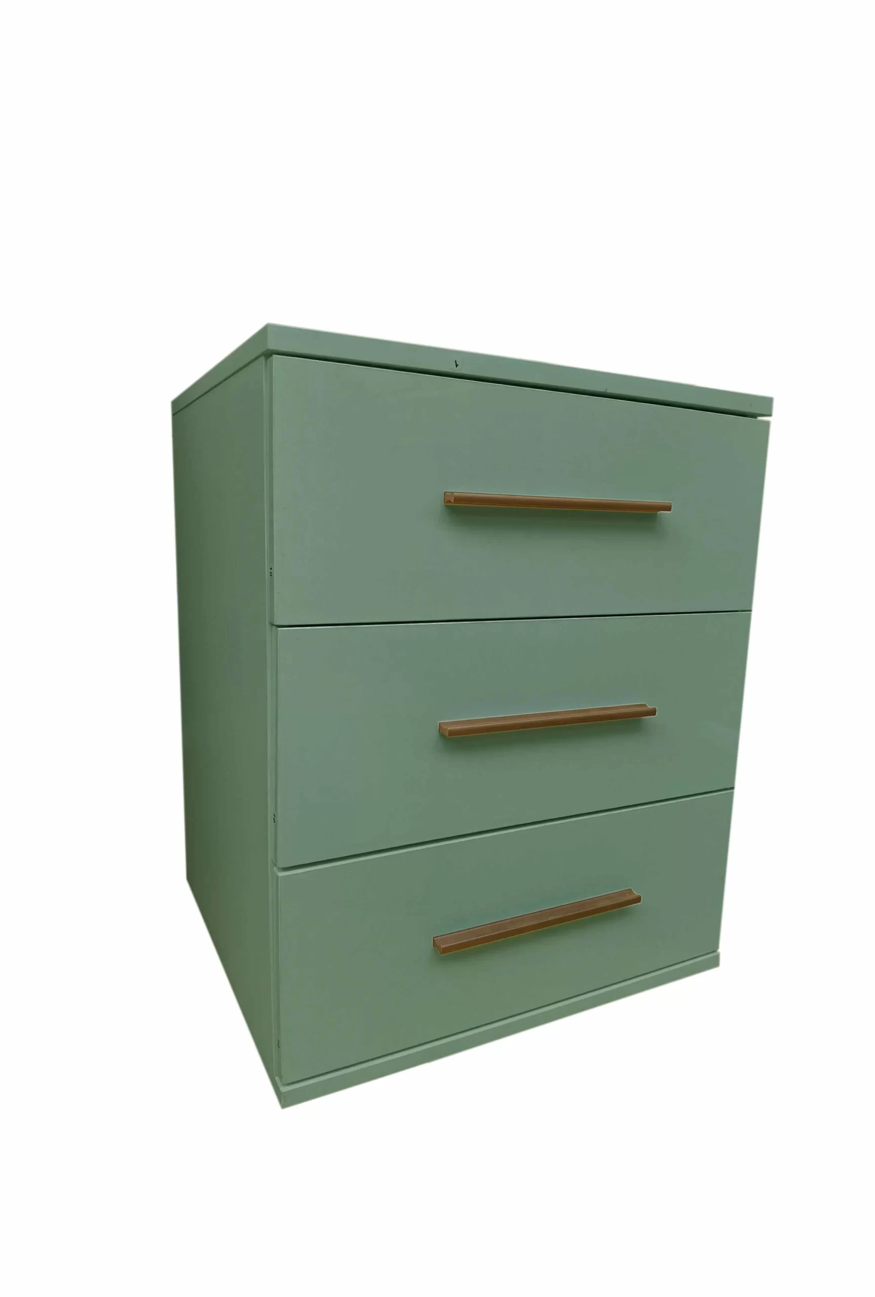 169-1751537503-6866575f63942-w-main.webp Swindon Green 3 Drawer Bedside - Image 1