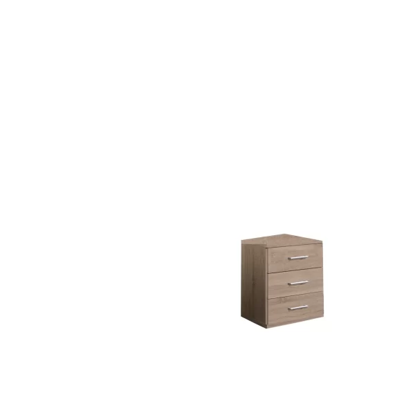 Osaka 112317 3 Drawer chest /Bedside oak
