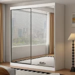 Oracle 2 Door Full Mirror 200CM  sliding wardrobe - Image 3