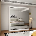 Oracle 2 Door Full Mirror 200CM  sliding wardrobe - Image 4