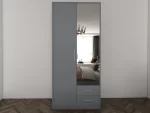 Swindon Grey 2 Door Wardrobe