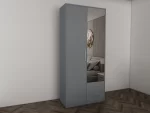 Swindon Grey 2 Door Wardrobe - Image 4
