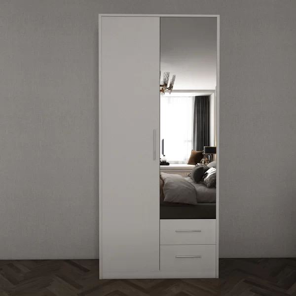 swindon white 2 Door wardrobe