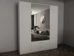 Swindon White 4 Door 180cm Wardrobe