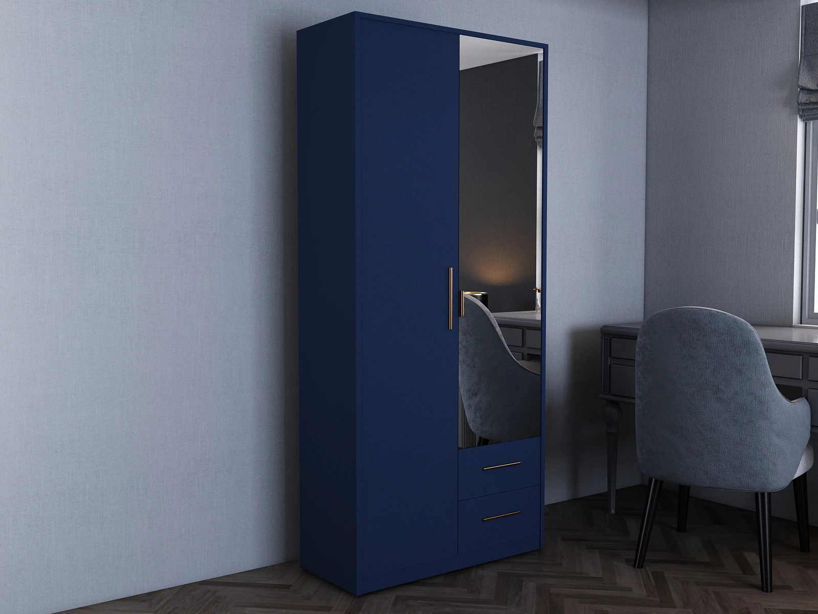 185-1752870006-687aac766c85e-w-main.webp Swindon Blue 2 Door Wardrobe - Image 1