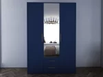 SwindonBlue 3 Door 135cm Wardrobe