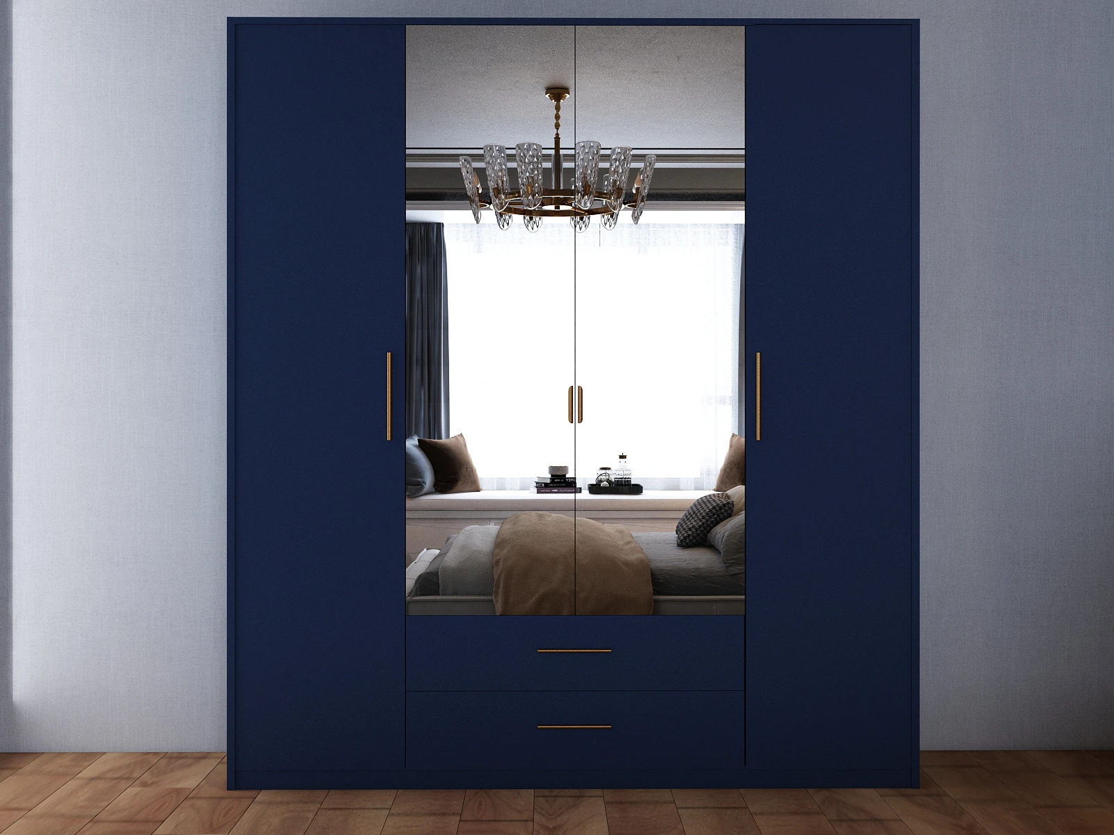 188-1752869828-687aabc495f99-w-main.webp Swindon Blue 4 Door 180cm Wardrobe - Image 1