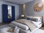 Swindon Blue 4 Door 180cm Wardrobe - Image 5
