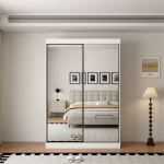 Oracle 2 Door Full Mirror 100CM  sliding wardrobe