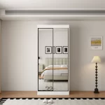 Oracle 2 Door Full Mirror 100CM  sliding wardrobe - Image 5