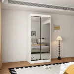 Oracle 2 Door Full Mirror 100CM  sliding wardrobe - Image 7