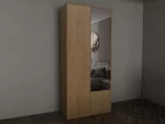 Swindon oak 2 Door Wardrobe - Image 3