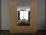 Swindon Oak 4 Door 180cm Wardrobe