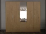 Swindon oak 5 door 200cm wardrobe