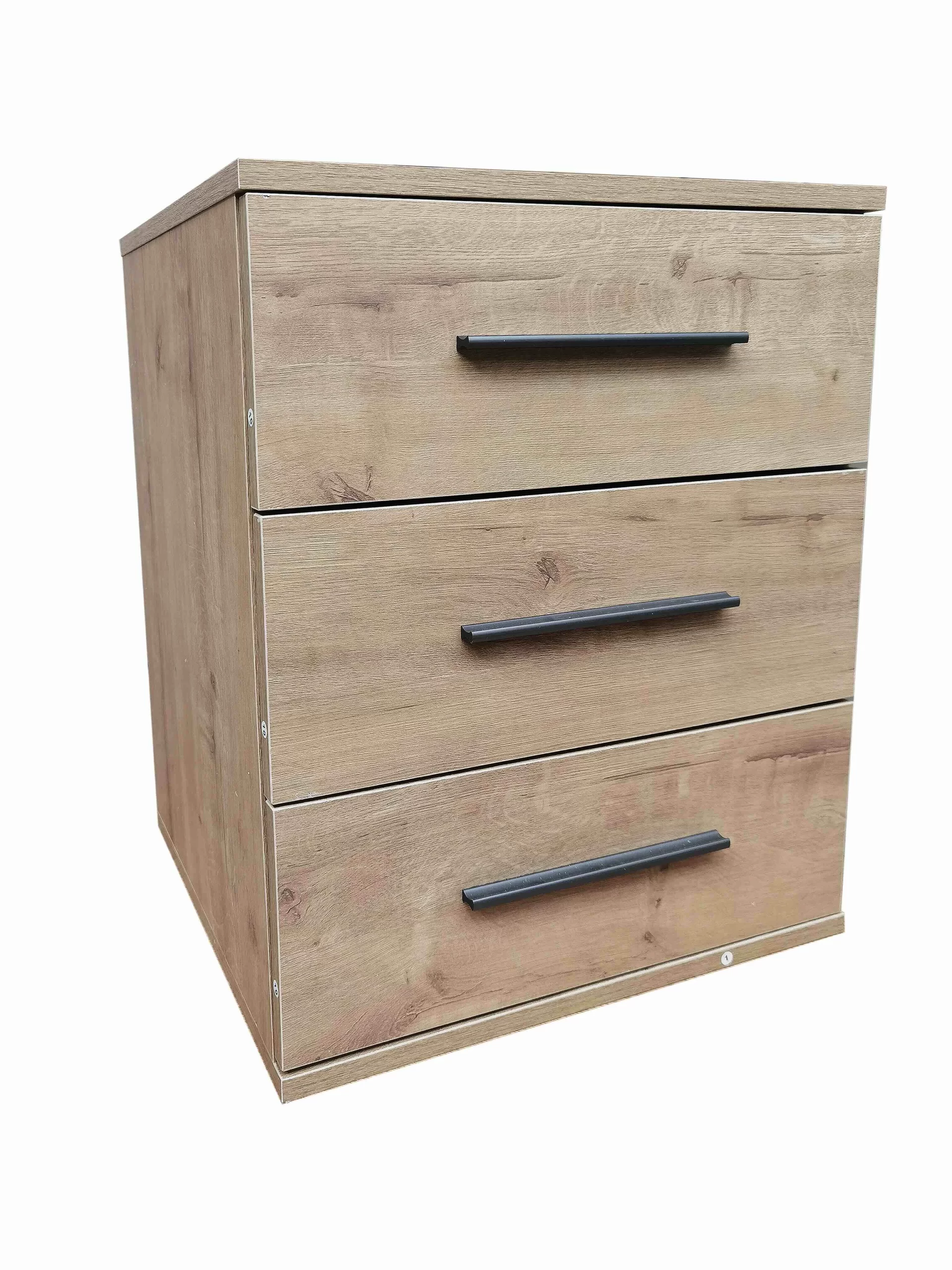 197-1751554421-6866997565f6f-w-main.webp swindon Oak 3 Drawer Bedside - Image 1