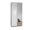 GAMMA 111 209 2 Door 2 Drawer Oak and gloss white