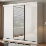 Pacific 3 Door Gloss White 250CM  sliding wardrobe - Image 5