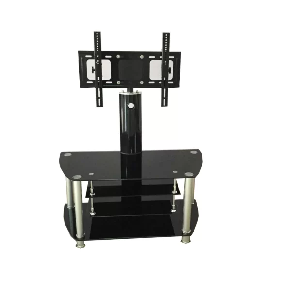 Crown Ts12082A TV STAND WITH LCD BRACKET AND 4 BLACK GLASS SHELVES