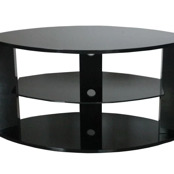OVAL TS1251A BLACK 3 SHELVES TV STAND